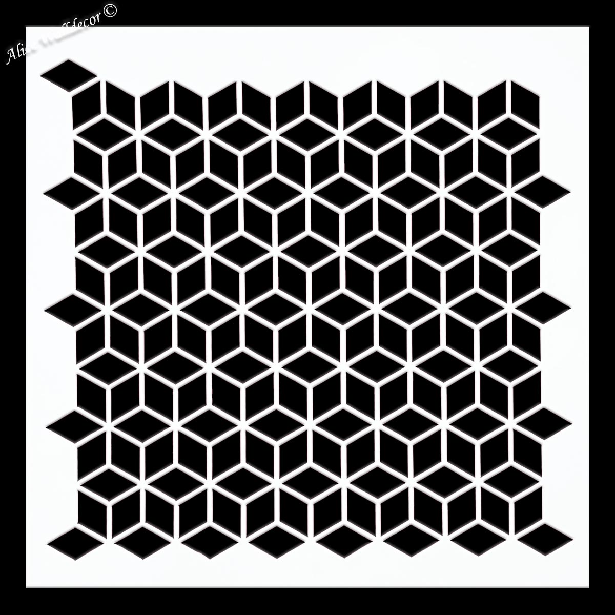 Dekorfal Stencil 3D A1962